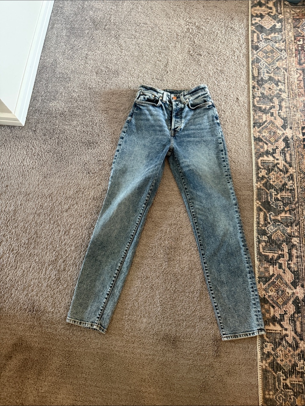 H&M High-Waist Light Blue Mom Jeans